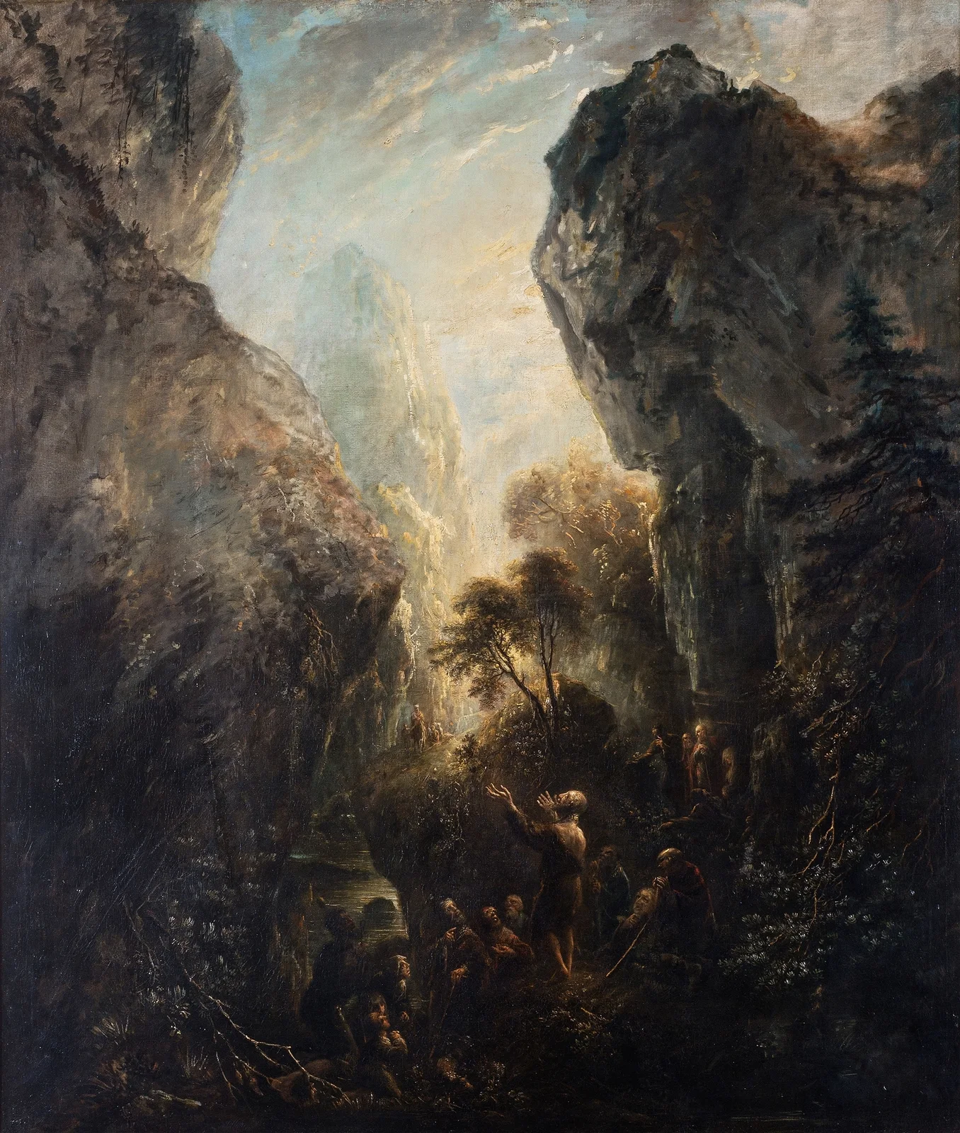 Johannes Döparen predikar av Elias Martin