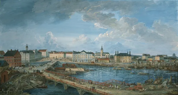 Vy över Stockholm V av Elias Martin
