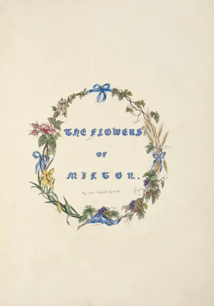 The flowers of Milton – Title Page av Jane Elizabeth Giraud