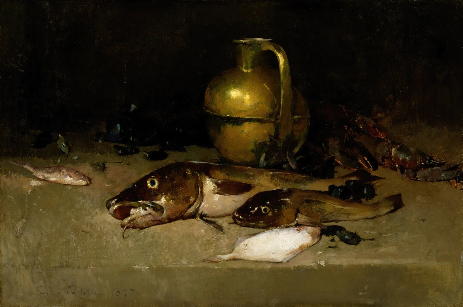 Still Life with Fish av Emil Carlsen