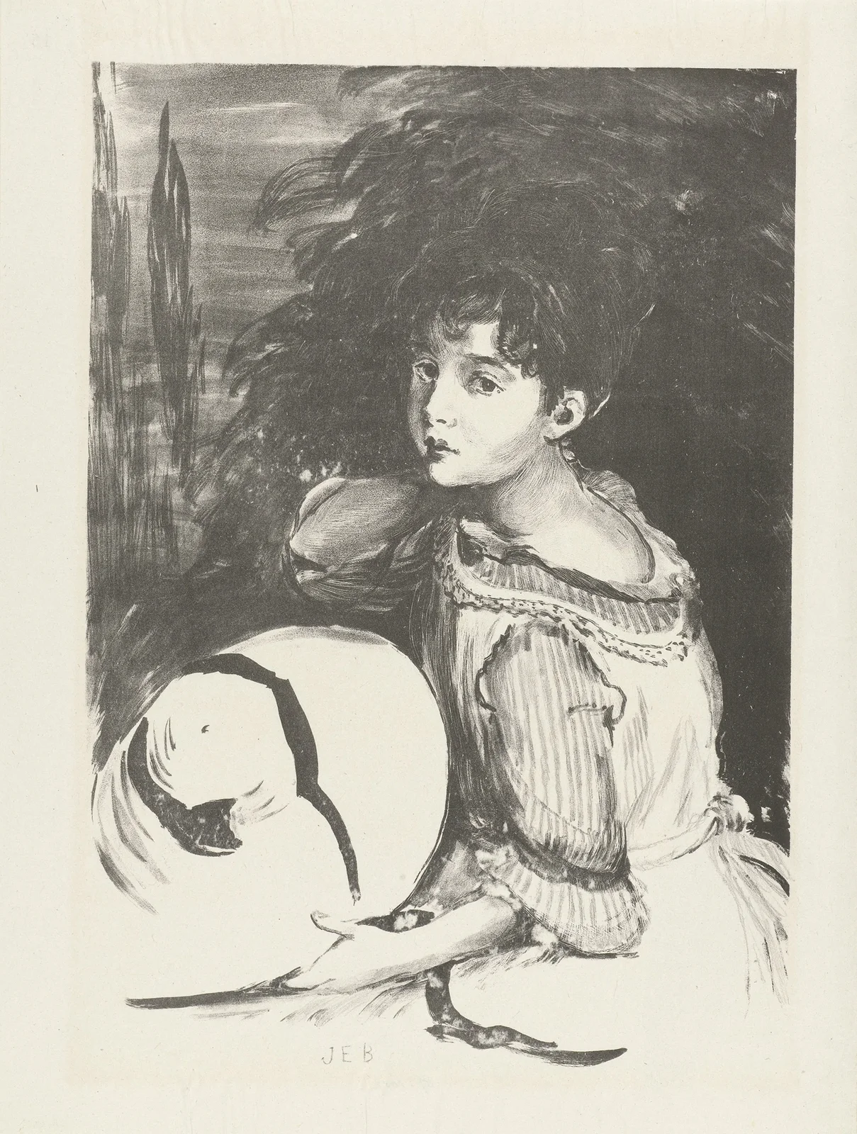Jeune fille (Pouponne) av Jacques-Émile Blanche
