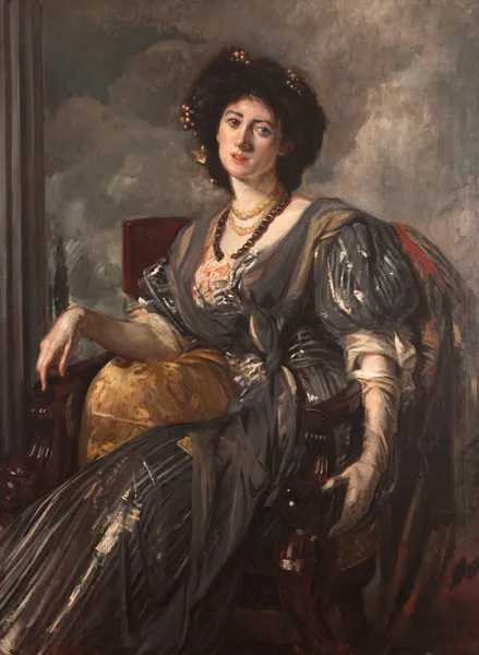 Portrait de Lady Michelham av Jacques-Émile Blanche