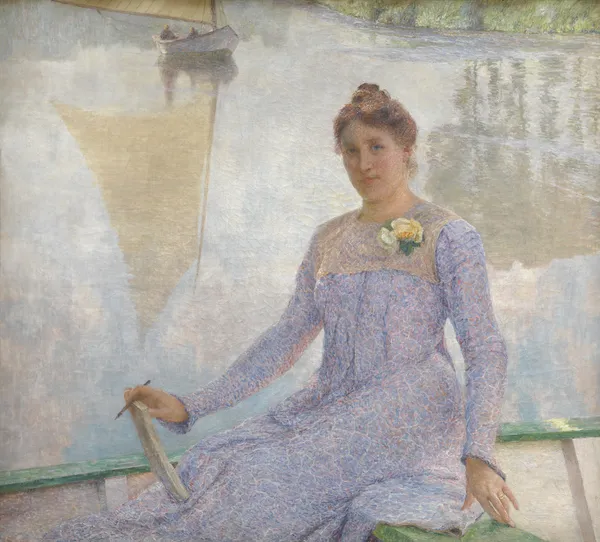 Portrait of Anna de Weert av Emile Claus