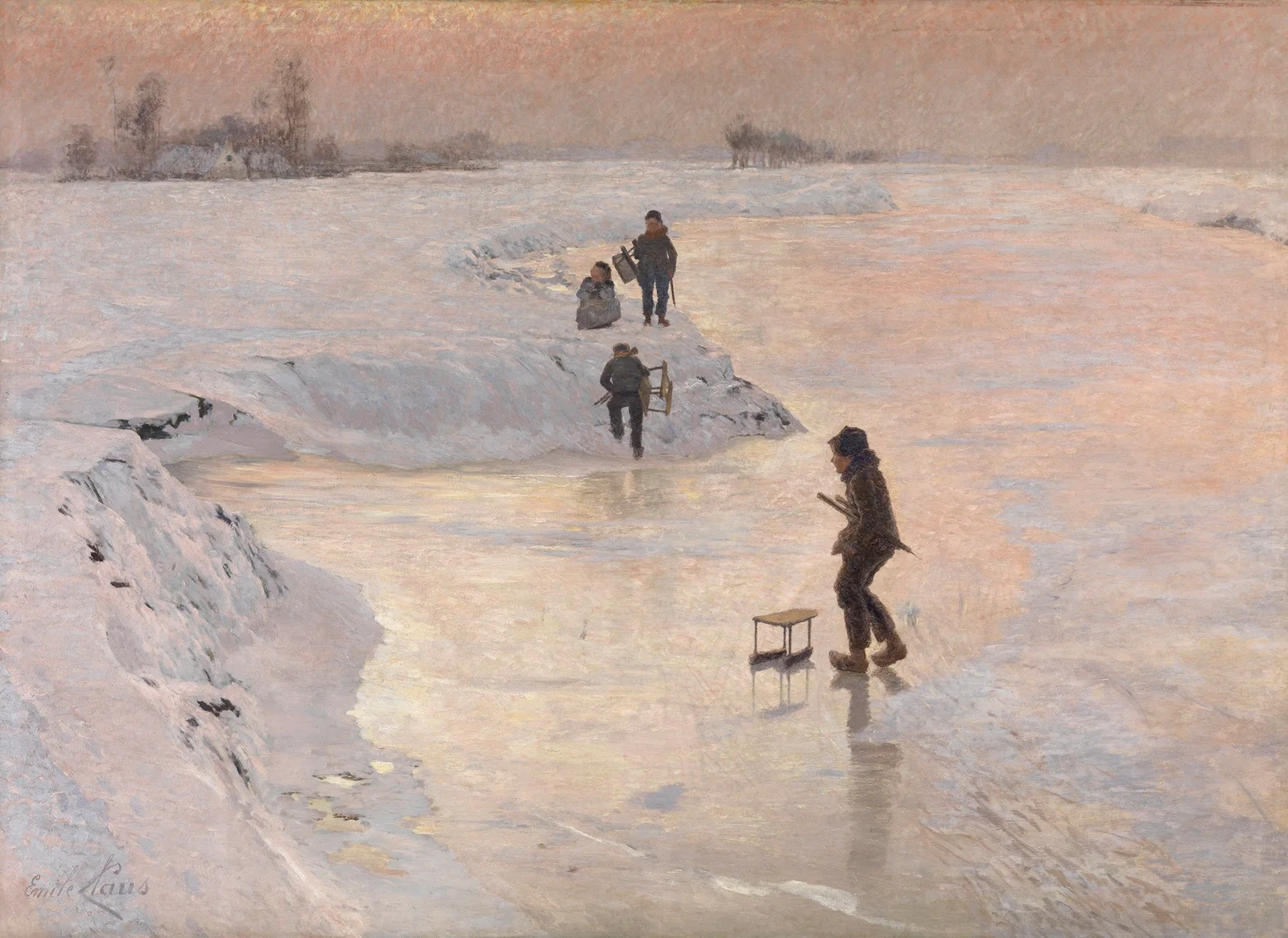 The Skaters av Emile Claus