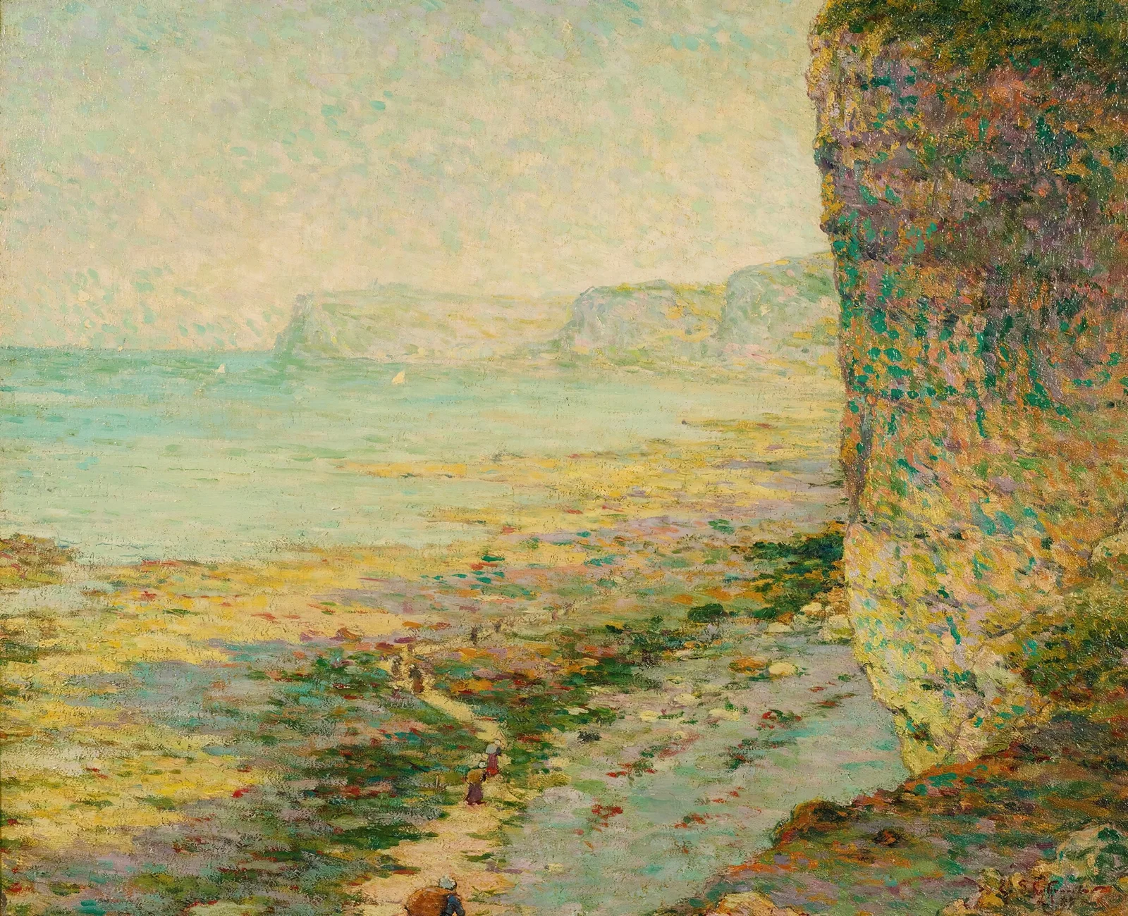 Falaises À Marées Basse av Claude-Émile Schuffenecker