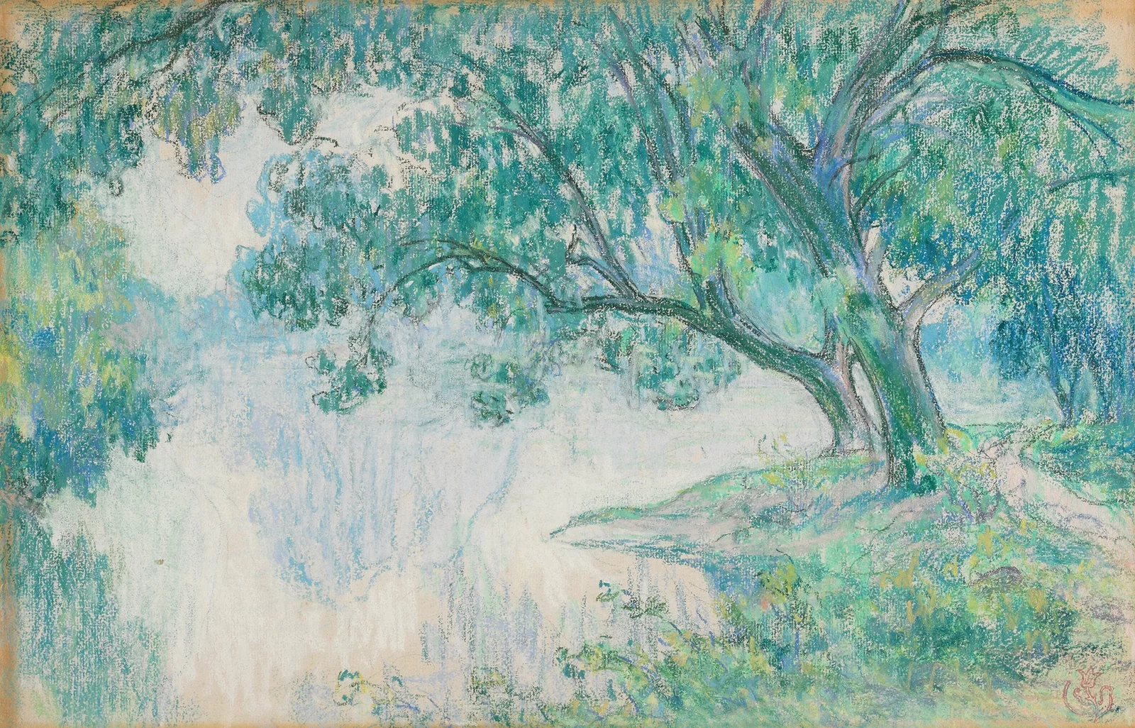 Landscape with Pond av Claude-Émile Schuffenecker
