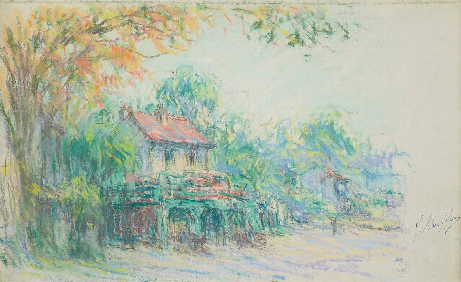 Paysage av Claude-Émile Schuffenecker