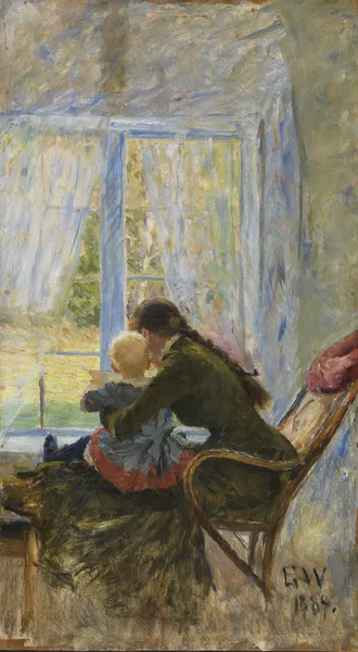 Du og Bébé av Erik Werenskiold