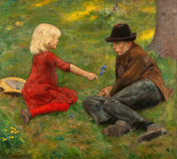 Ray of Sunlight av Erik Werenskiold