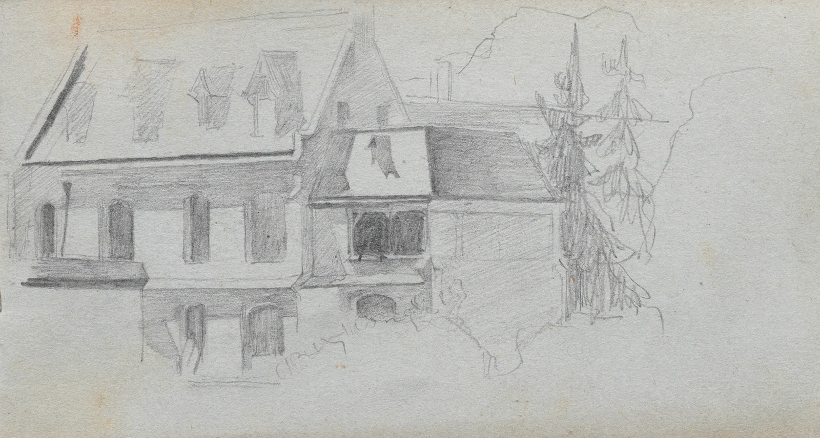 Architechural Study av Ernest Meissonier