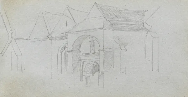 Architectural Study av Ernest Meissonier