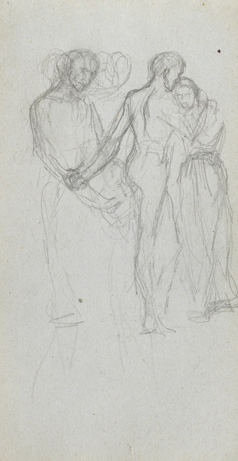 Figures Embracing av Ernest Meissonier