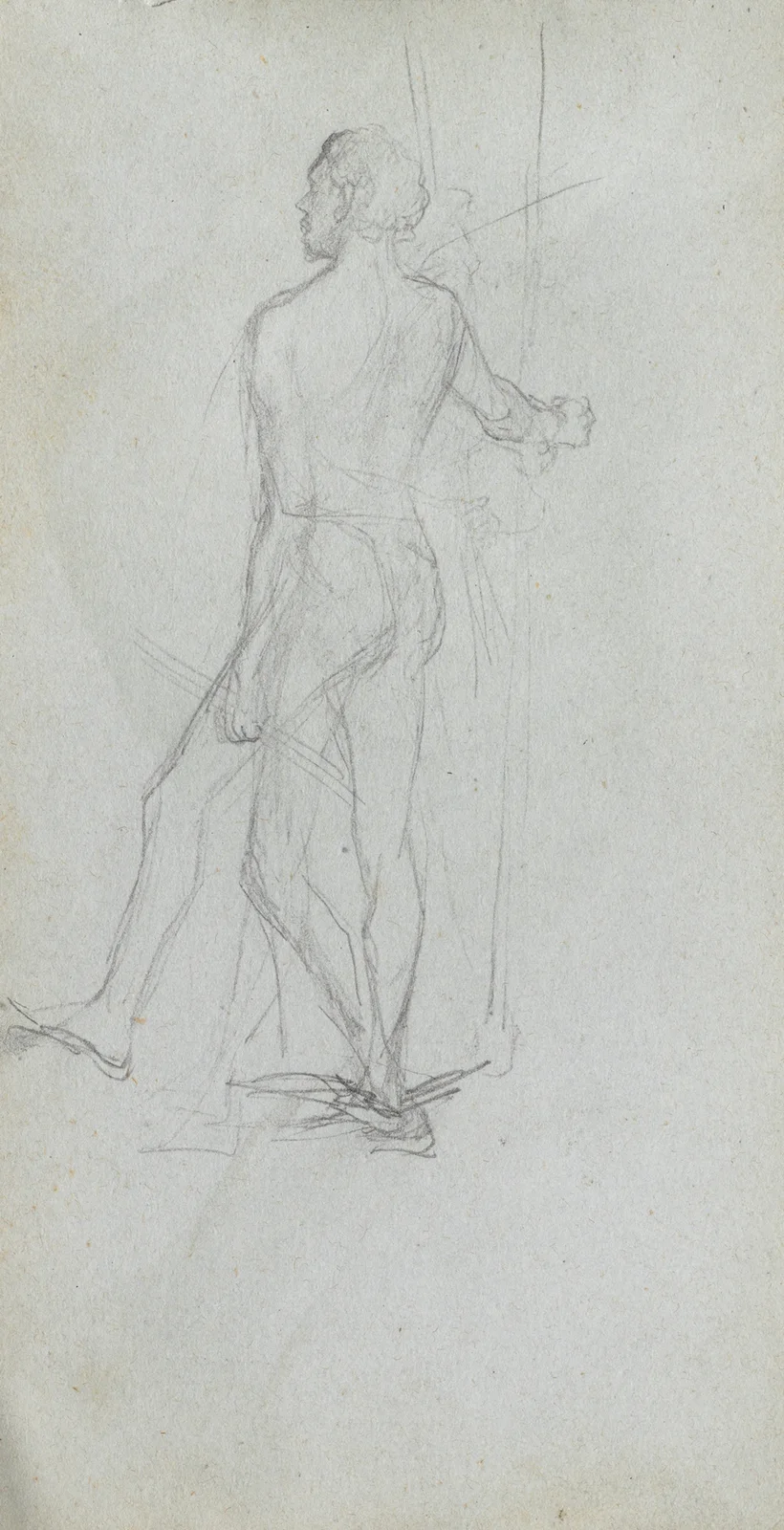 Nude Male Study av Ernest Meissonier