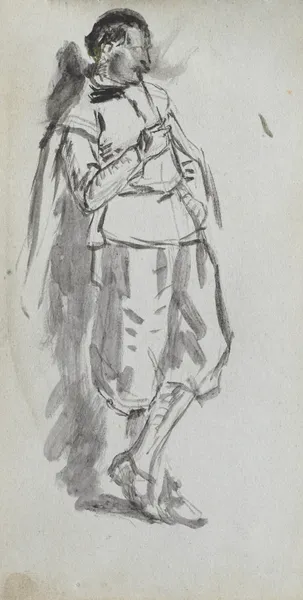 Standing Male Figure av Ernest Meissonier