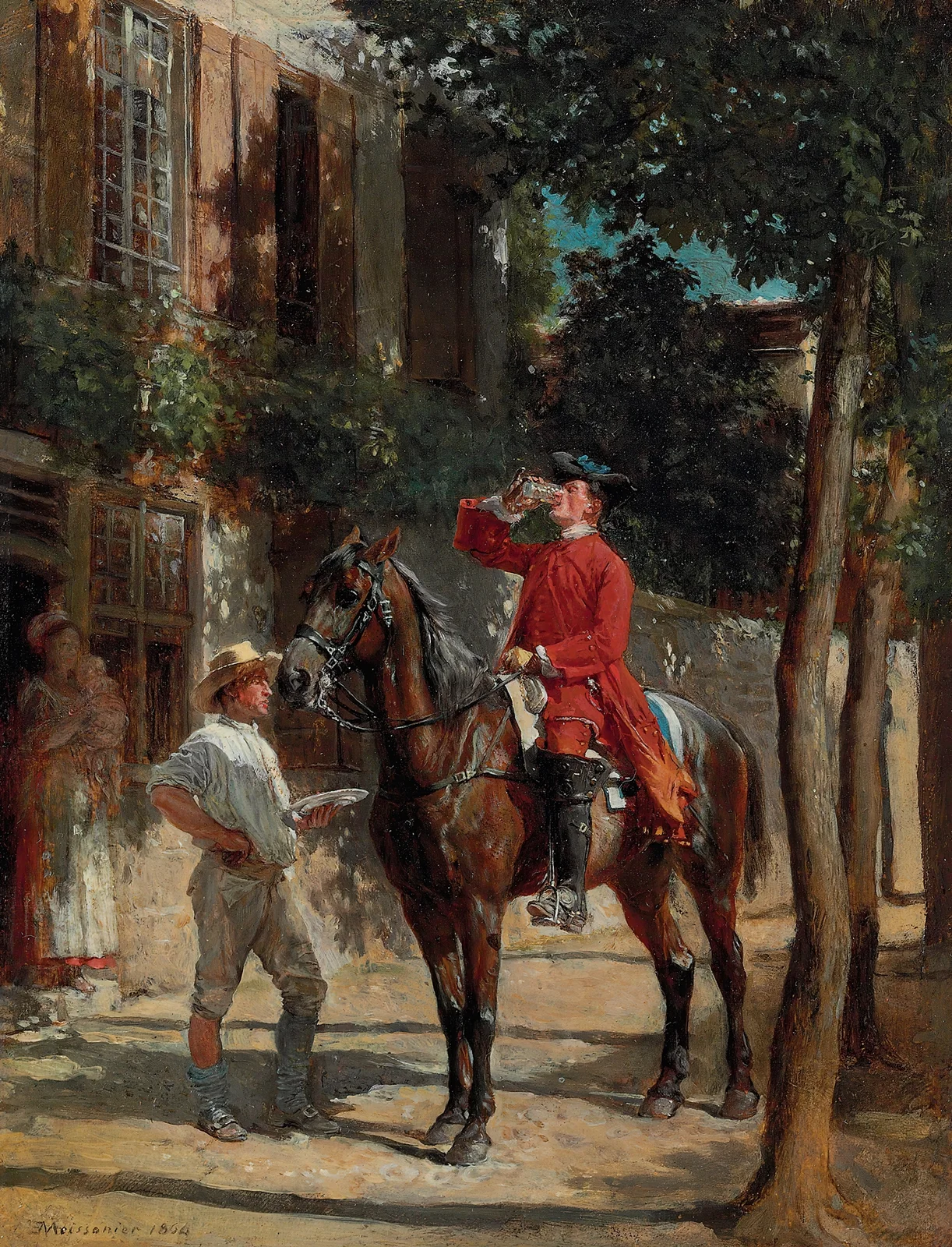 The Stirrup Cup av Ernest Meissonier