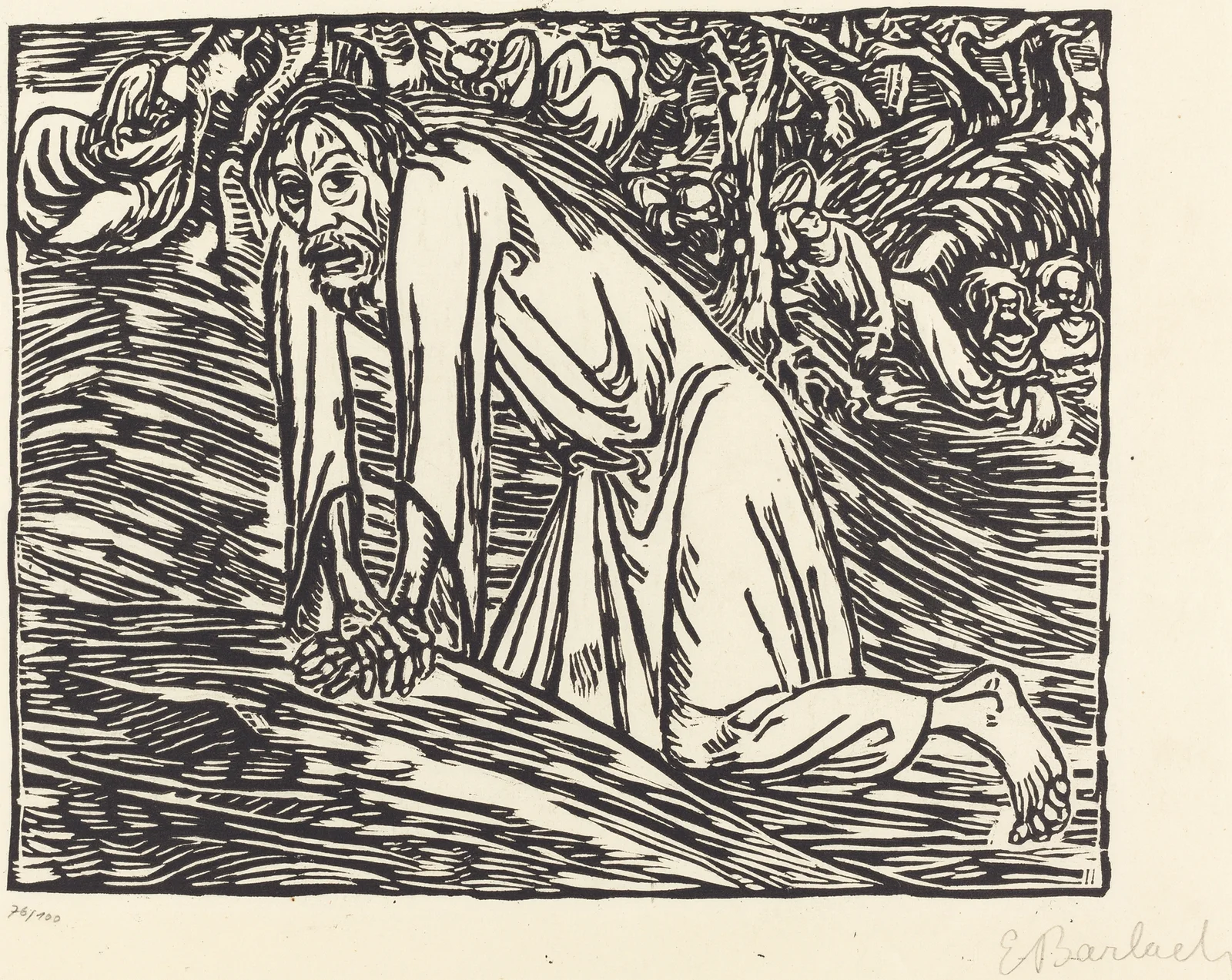 Christ in Gethsemane av Ernst Barlach