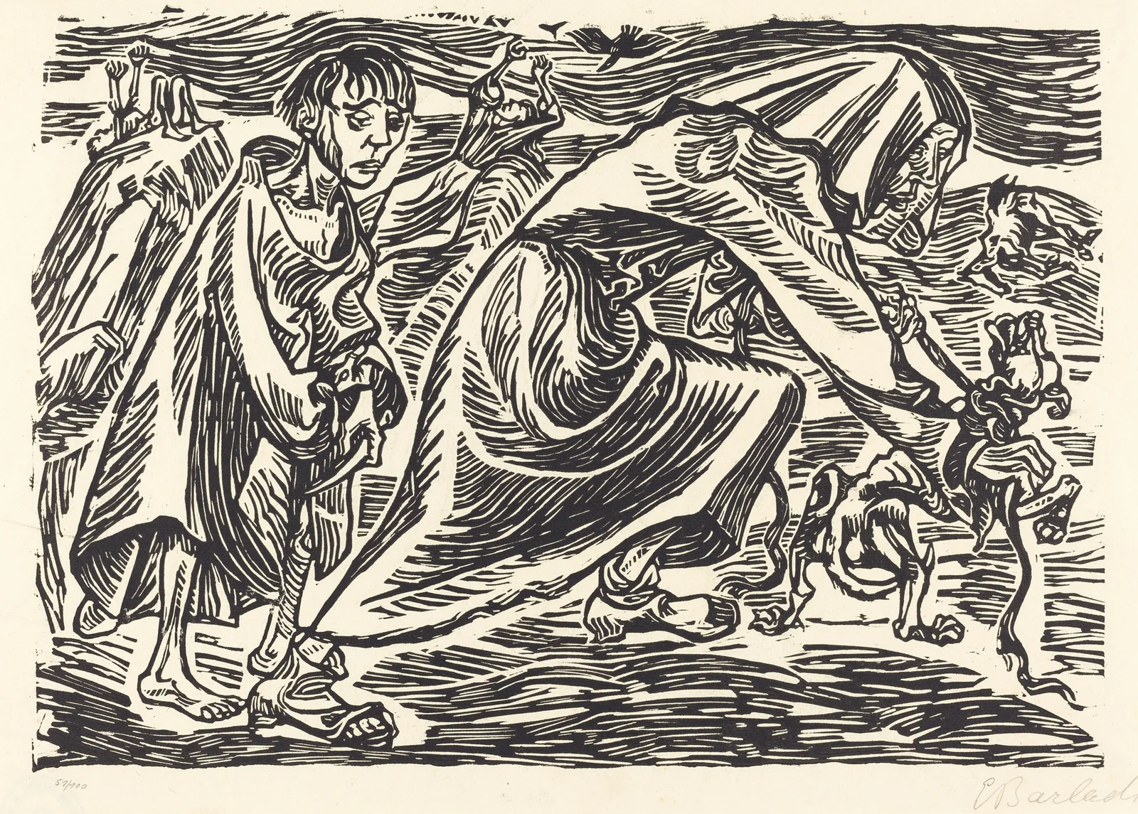 The Dog Catcher av Ernst Barlach
