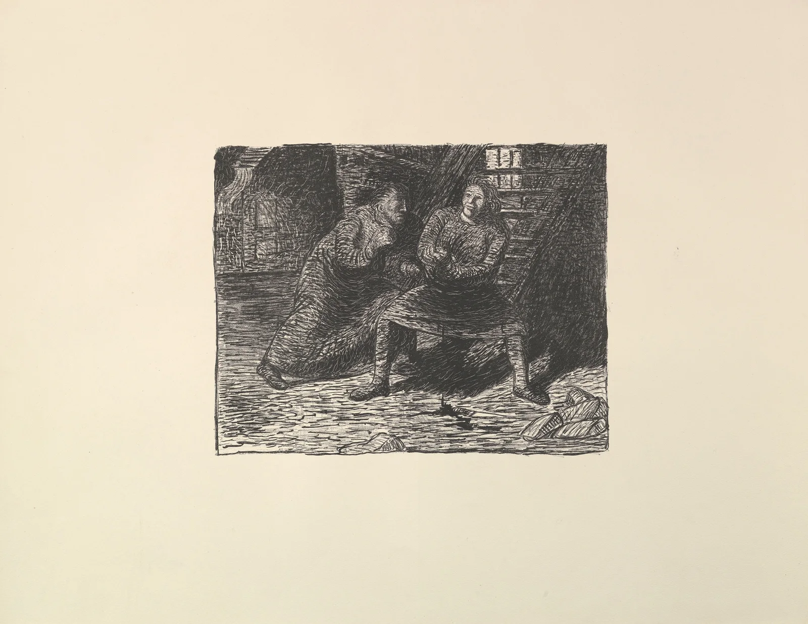 The Wounded (Der Verletzte) av Ernst Barlach