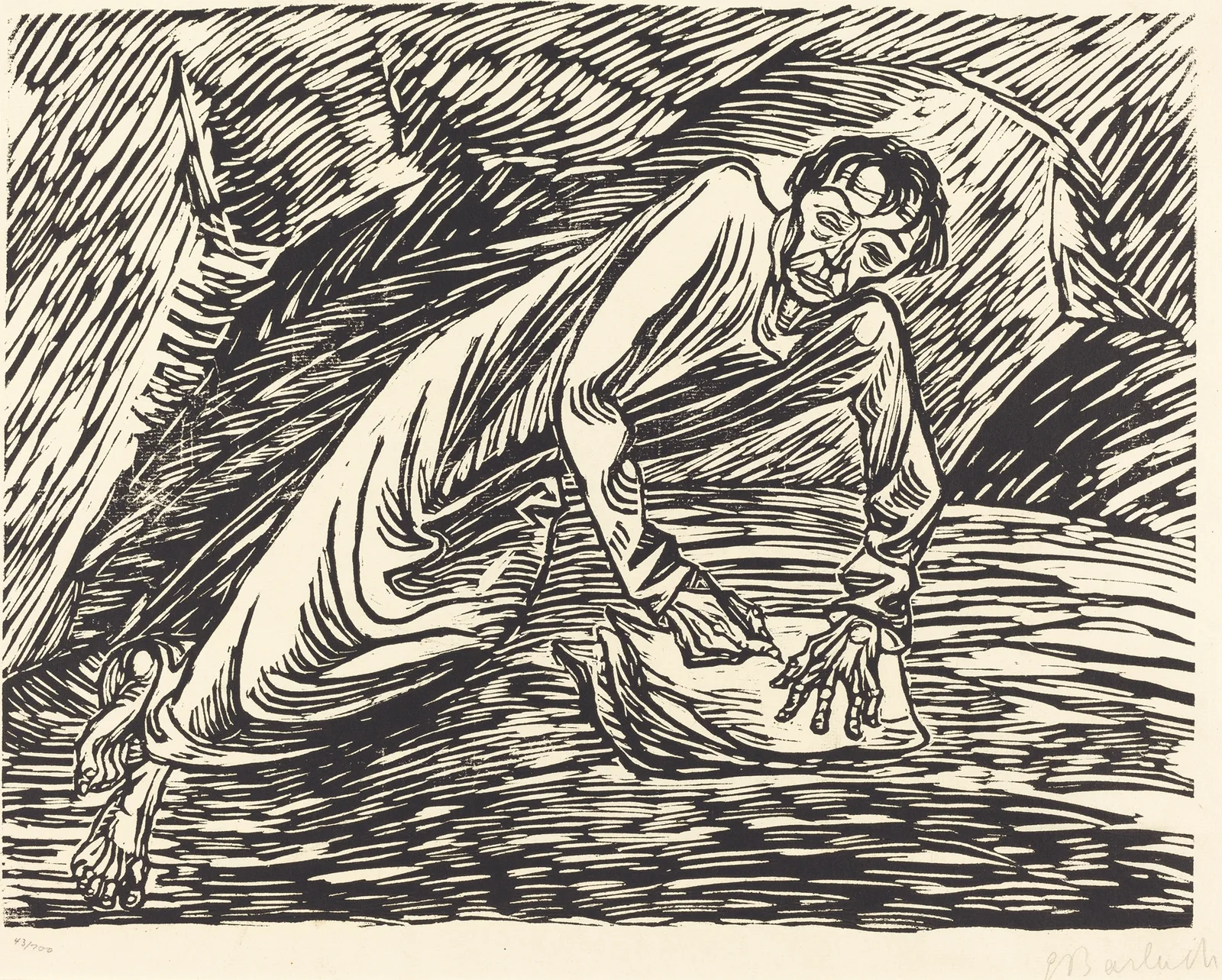 The Writing Prophet (Saint John on Patmos) av Ernst Barlach
