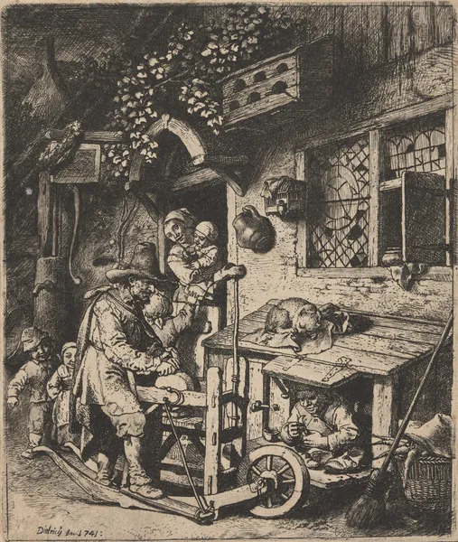 Knifesmith’s cottage av Christian Wilhelm Ernst Dietrich