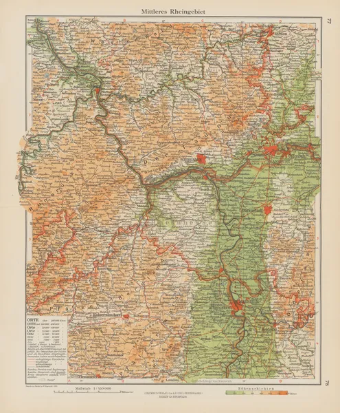 Mittleres Rheingebiet av Ernst Friedrich