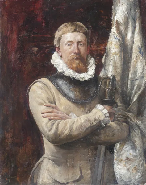 Hugo Birger, konstnären, som legosoldat av Ernst Josephson