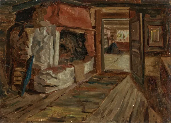 Stuginteriör; Sovrummet av Ernst Josephson