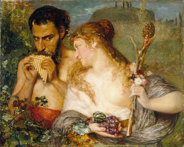 Nymph and Faun av Ernst Josephson