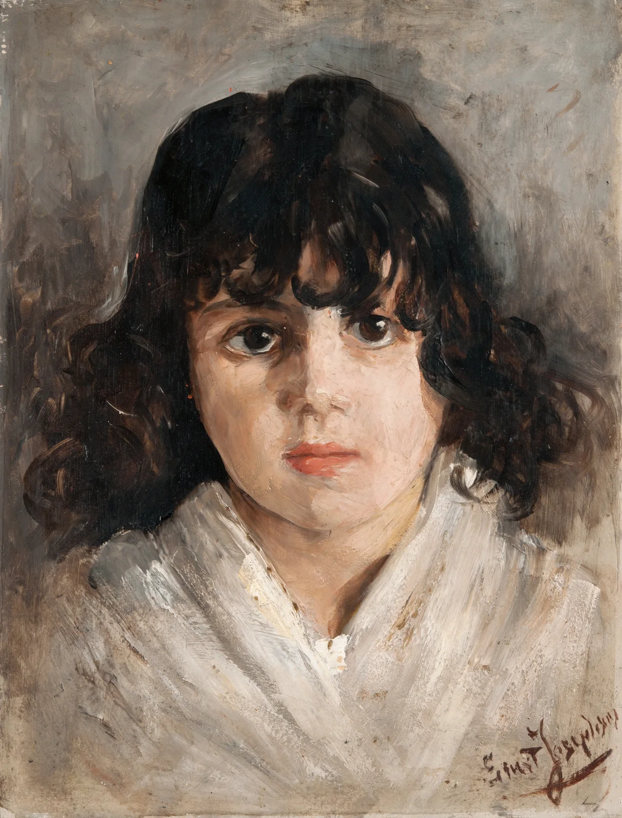 Spansk flicka, studie av Ernst Josephson