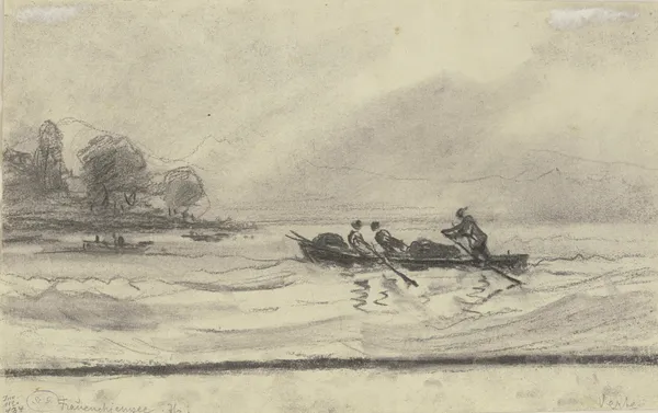 Boats at the Chiemsee, 1876 – nr 1 av Friedrich Ernst Morgenstern
