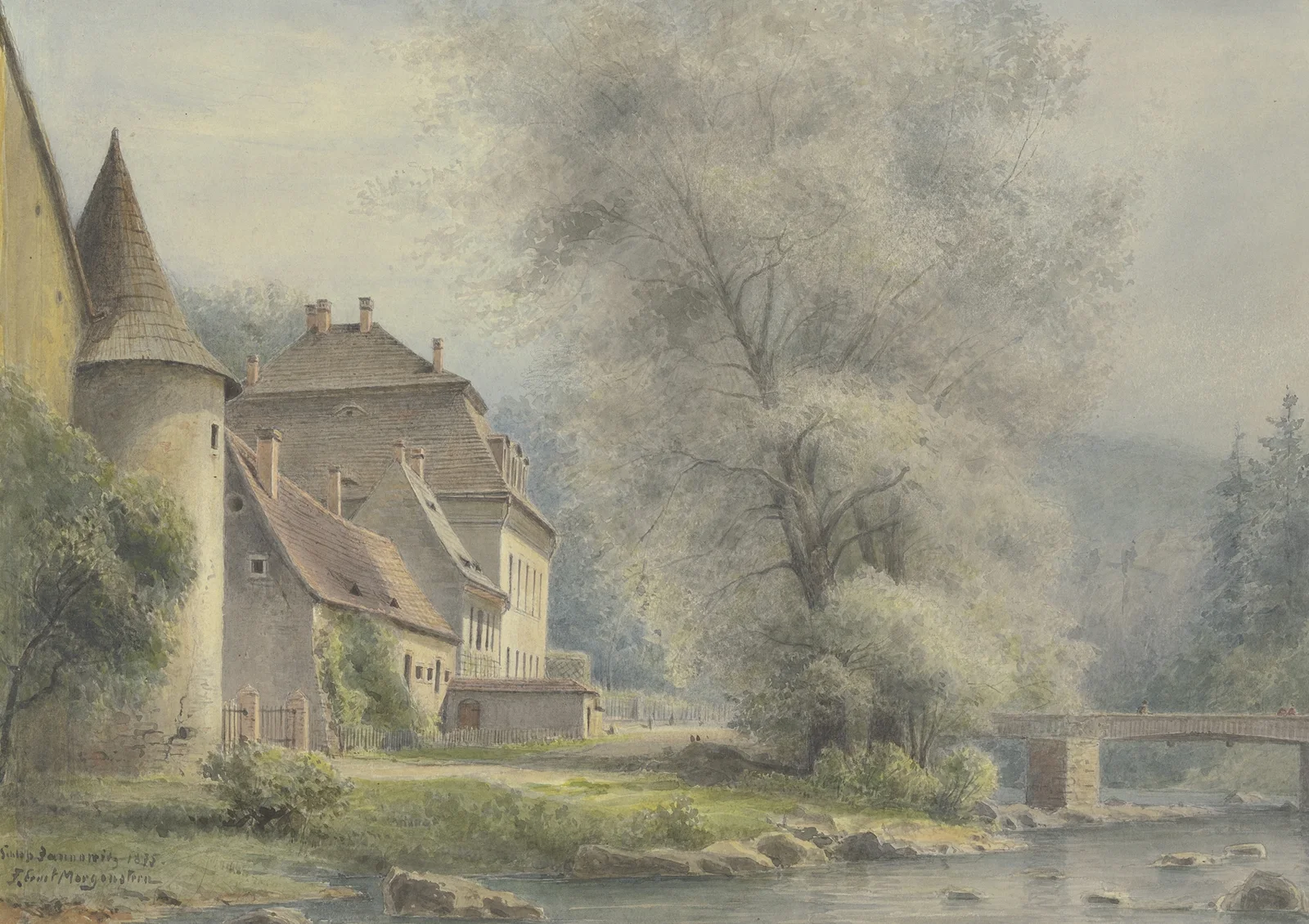 Janowitz castle av Friedrich Ernst Morgenstern