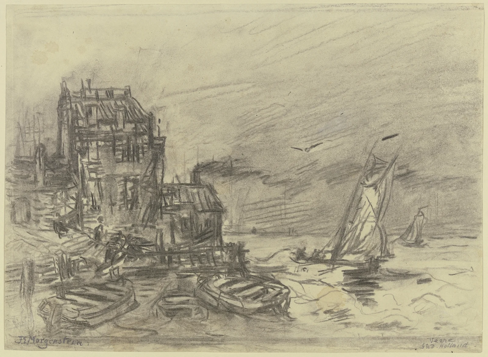 Veere port av Friedrich Ernst Morgenstern