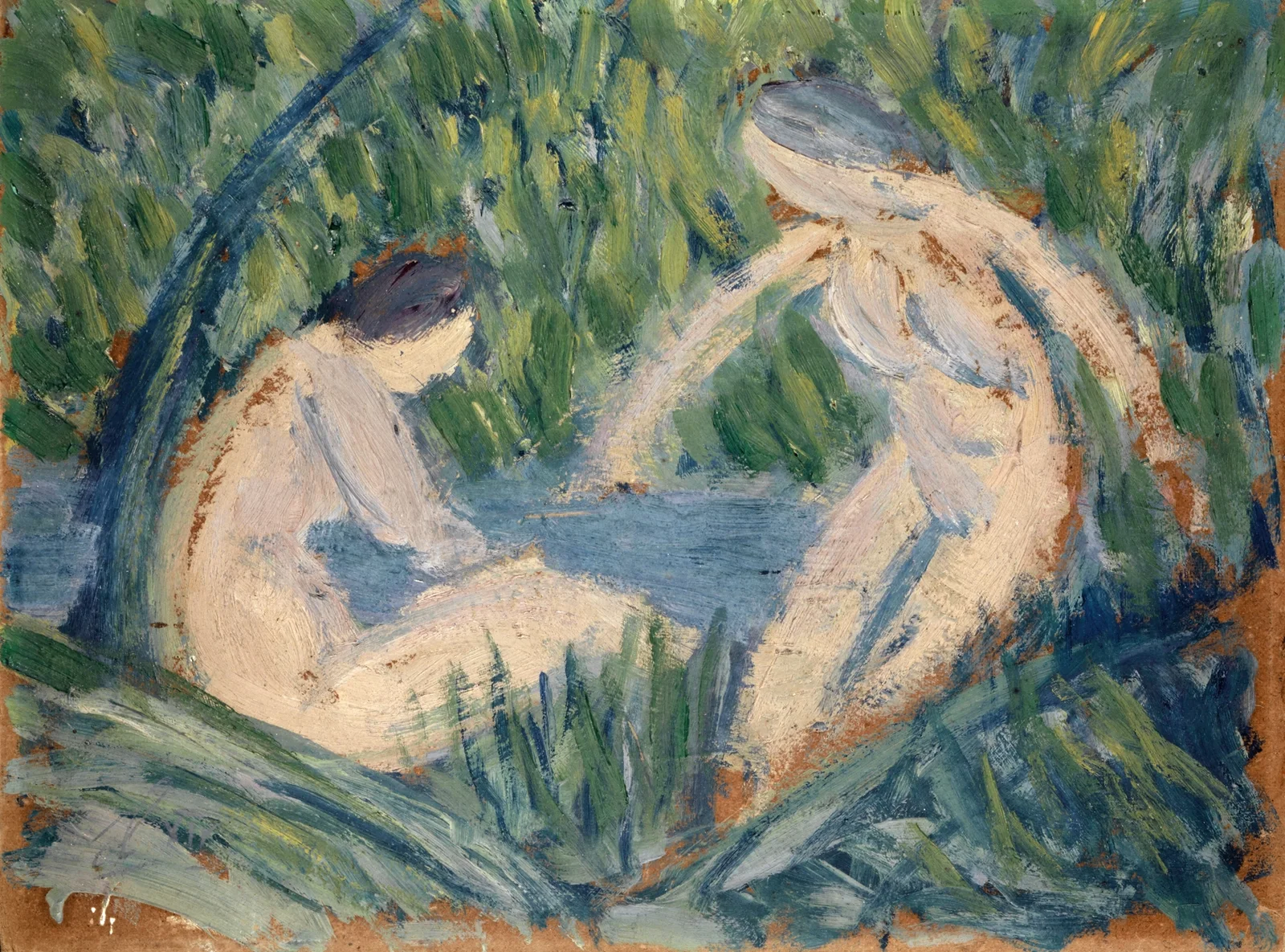 Bathing av Ernst Schiess