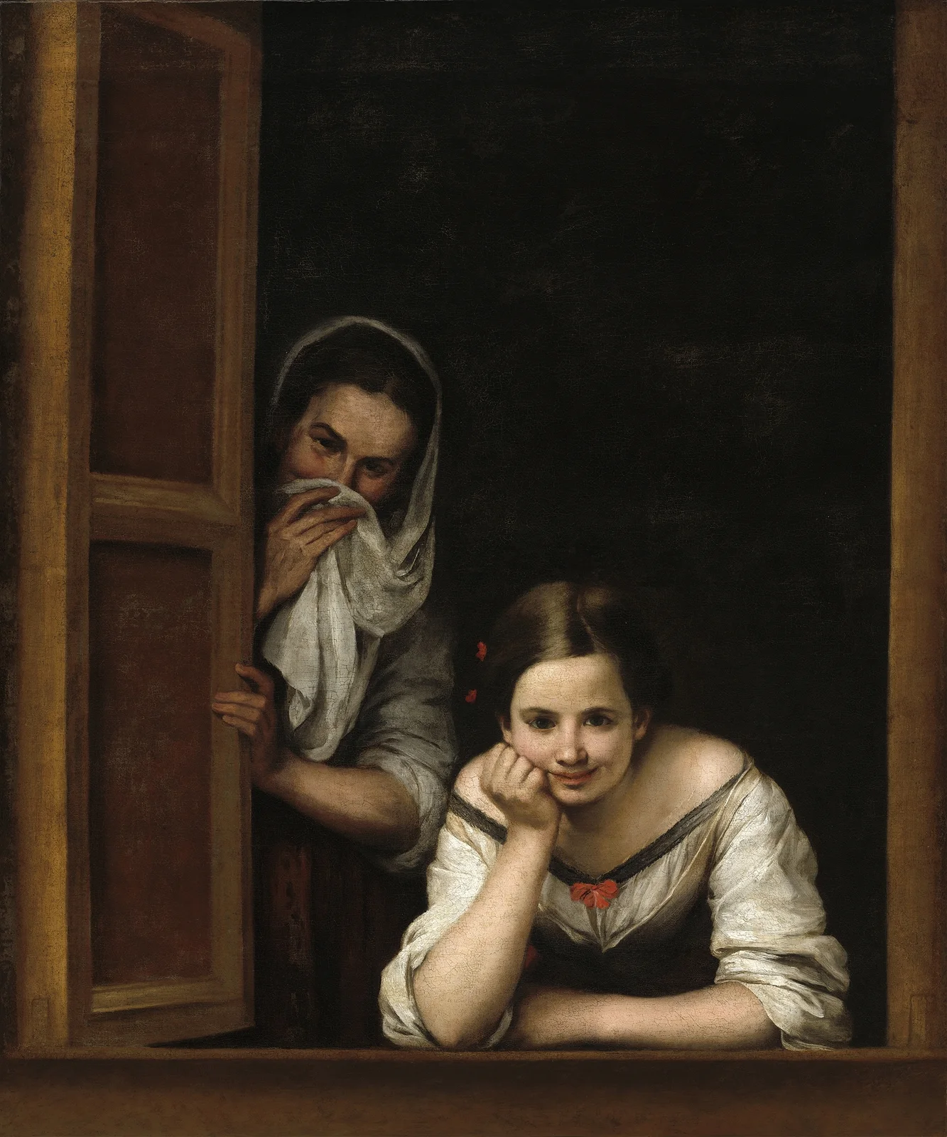 Two Women at a Window av Bartolomé Estebán Murillo