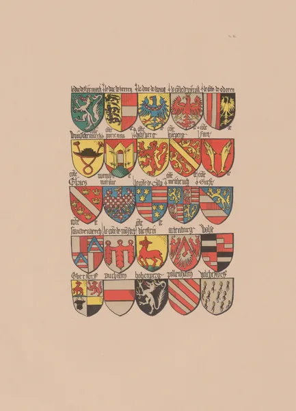 Ancien armorial équestre de la Toison d’or et de l’Europe au 15e siècle Pl.036 av Berger-Levrault et Cie