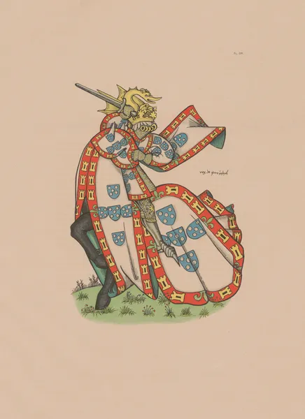 Ancien armorial équestre de la Toison d’or et de l’Europe au 15e siècle Pl.098 av Berger-Levrault et Cie