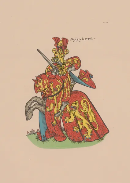 Ancien armorial équestre de la Toison d’or et de l’Europe au 15e siècle Pl.021 av Berger-Levrault et Cie