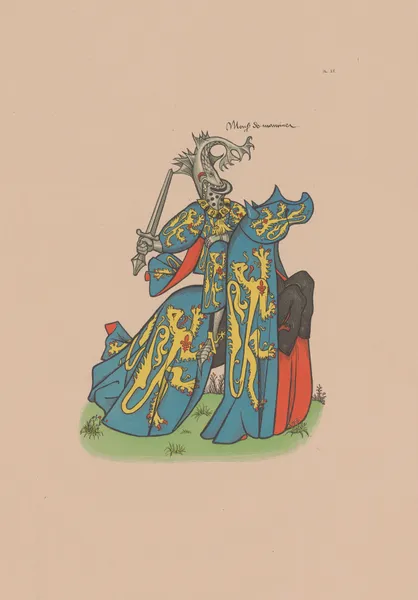 Ancien armorial équestre de la Toison d’or et de l’Europe au 15e siècle Pl.011 av Berger-Levrault et Cie