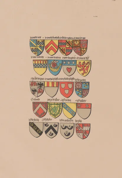 Ancien armorial équestre de la Toison d’or et de l’Europe au 15e siècle Pl.108 av Berger-Levrault et Cie