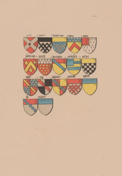 Ancien armorial équestre de la Toison d’or et de l’Europe au 15e siècle Pl.093 av Berger-Levrault et Cie