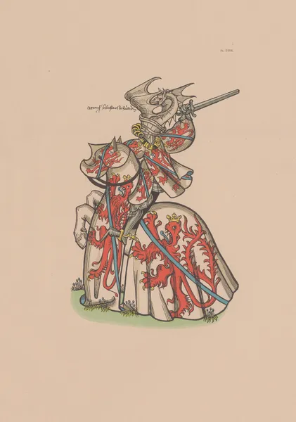 Ancien armorial équestre de la Toison d’or et de l’Europe au 15e siècle Pl.023 av Berger-Levrault et Cie