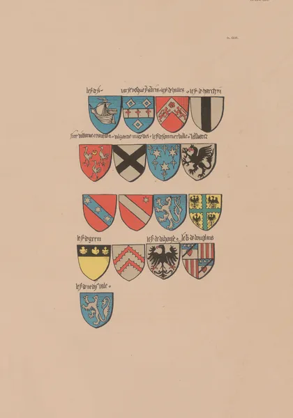 Ancien armorial équestre de la Toison d’or et de l’Europe au 15e siècle Pl.109 av Berger-Levrault et Cie