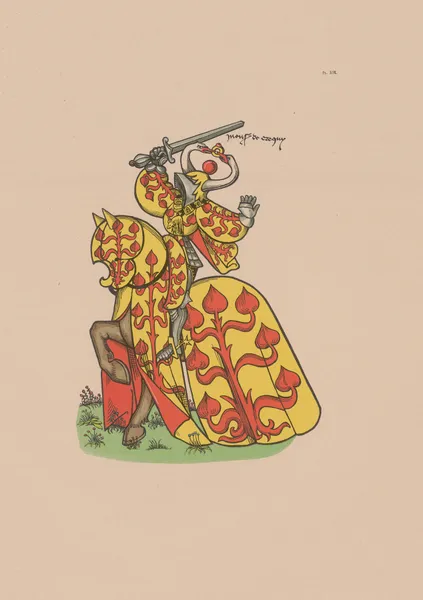 Ancien armorial équestre de la Toison d’or et de l’Europe au 15e siècle Pl.015 av Berger-Levrault et Cie