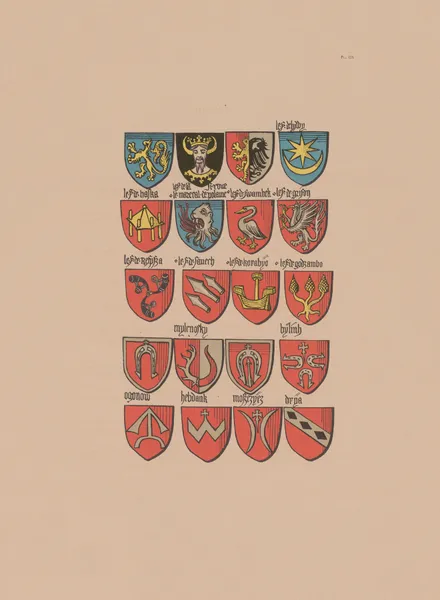 Ancien armorial équestre de la Toison d’or et de l’Europe au 15e siècle Pl.103 av Berger-Levrault et Cie