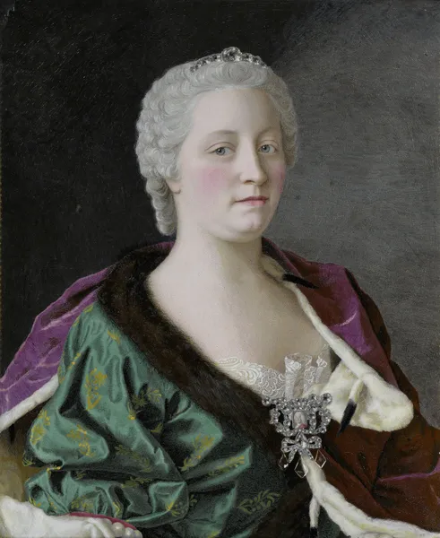 Maria Theresa, Archduchess of Austria, Queen of Hungary and Bohemia, and Holy Roman Empress av Jean-Etienne Liotard