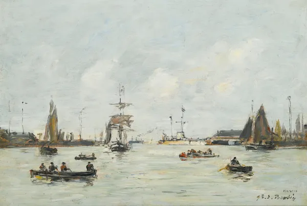 Le Havre. L’avant-Port av Eugène Boudin
