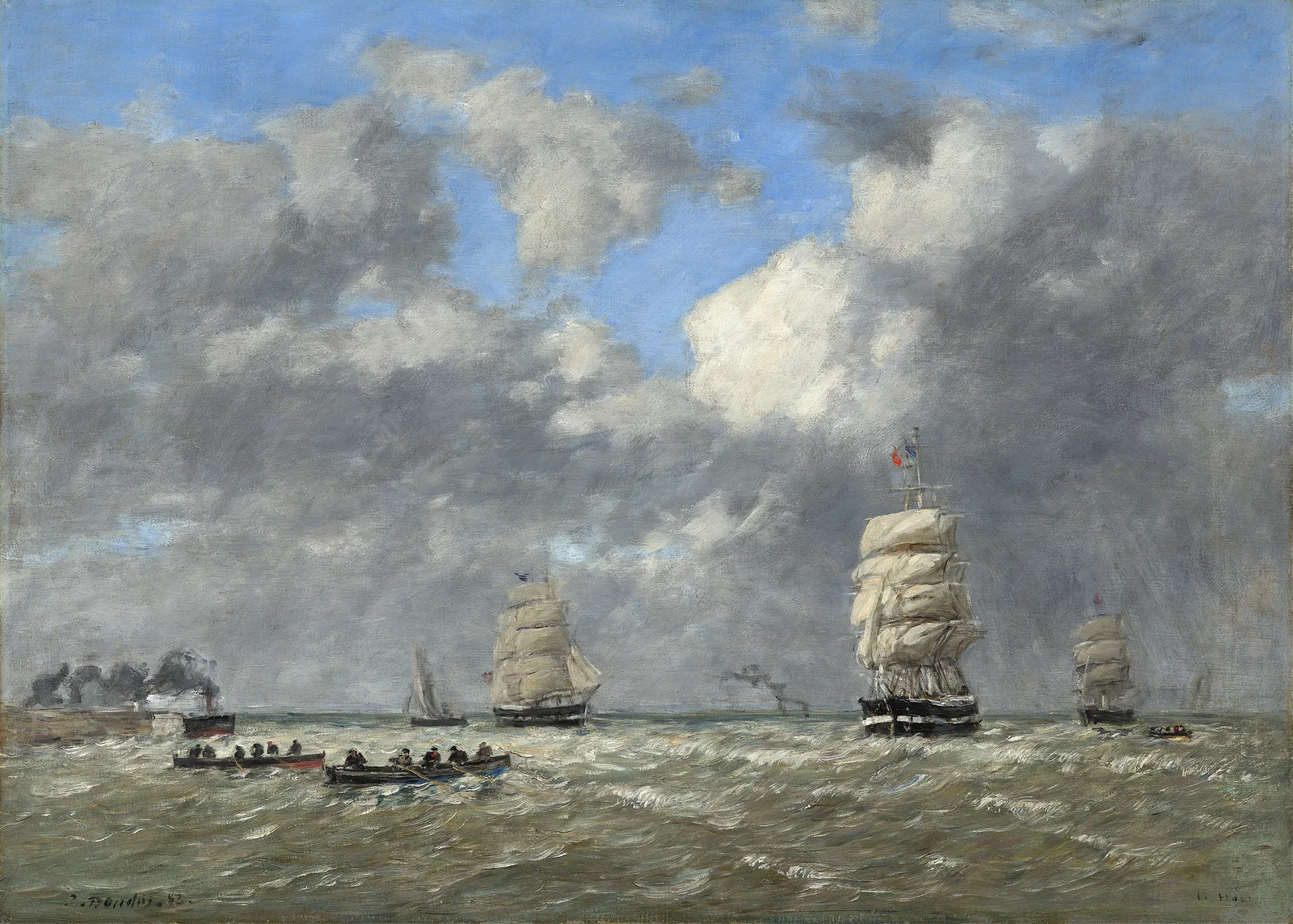 Le Havre av Eugène Boudin