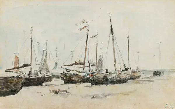 Les Bateaux av Eugène Boudin