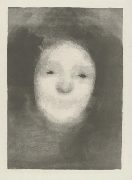 Etude de Femme ou Elise riant av Eugène Carriere