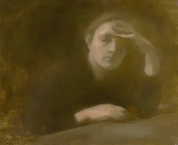 Méditation av Eugène Carriere